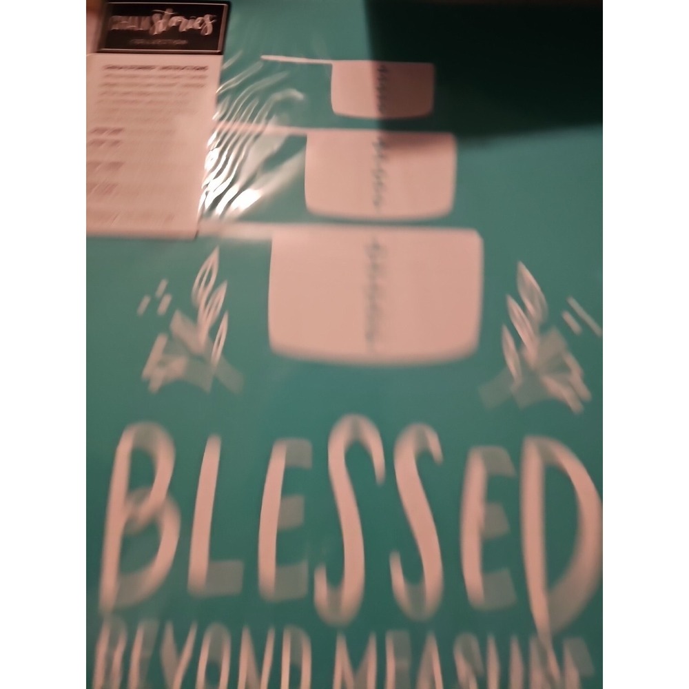 Chalk Couture Transfer/ Stencil- Size B- New Reusable  Blessed Beyond Measure